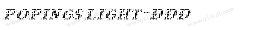 popings light字体转换